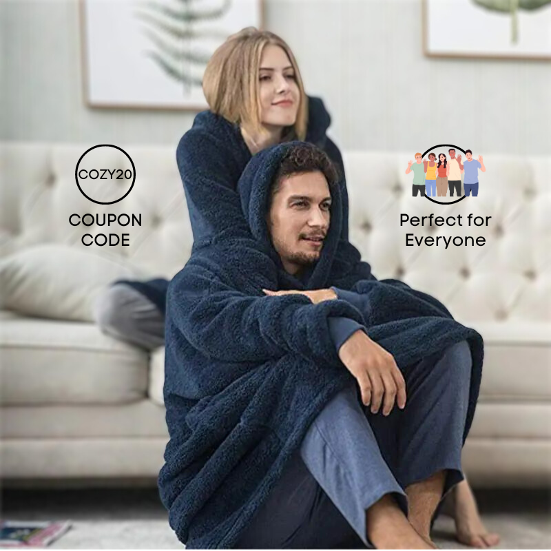 Cozy Hoodie : Oversized Fleece Blanket Hoodie