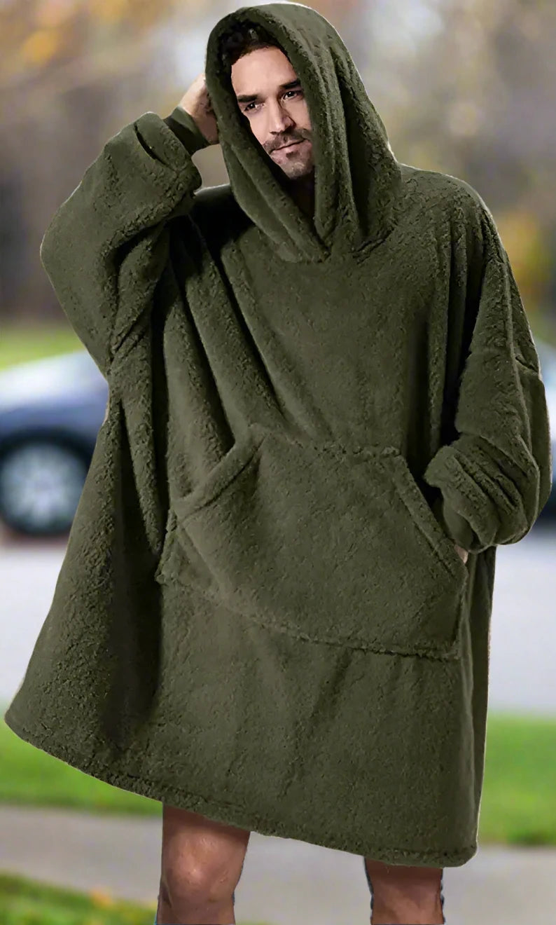 Cozy Hoodie : Oversized Fleece Blanket Hoodie