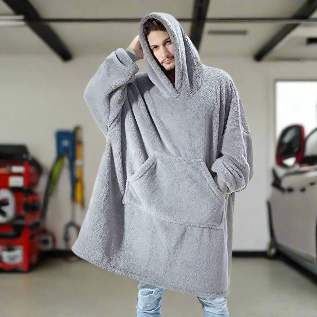 Cozy Hoodie : Oversized Fleece Blanket Hoodie